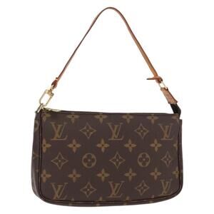 LOUIS VUITTON Monogram Pochette Accessoires Pouch M51980 LV Auth BA8800